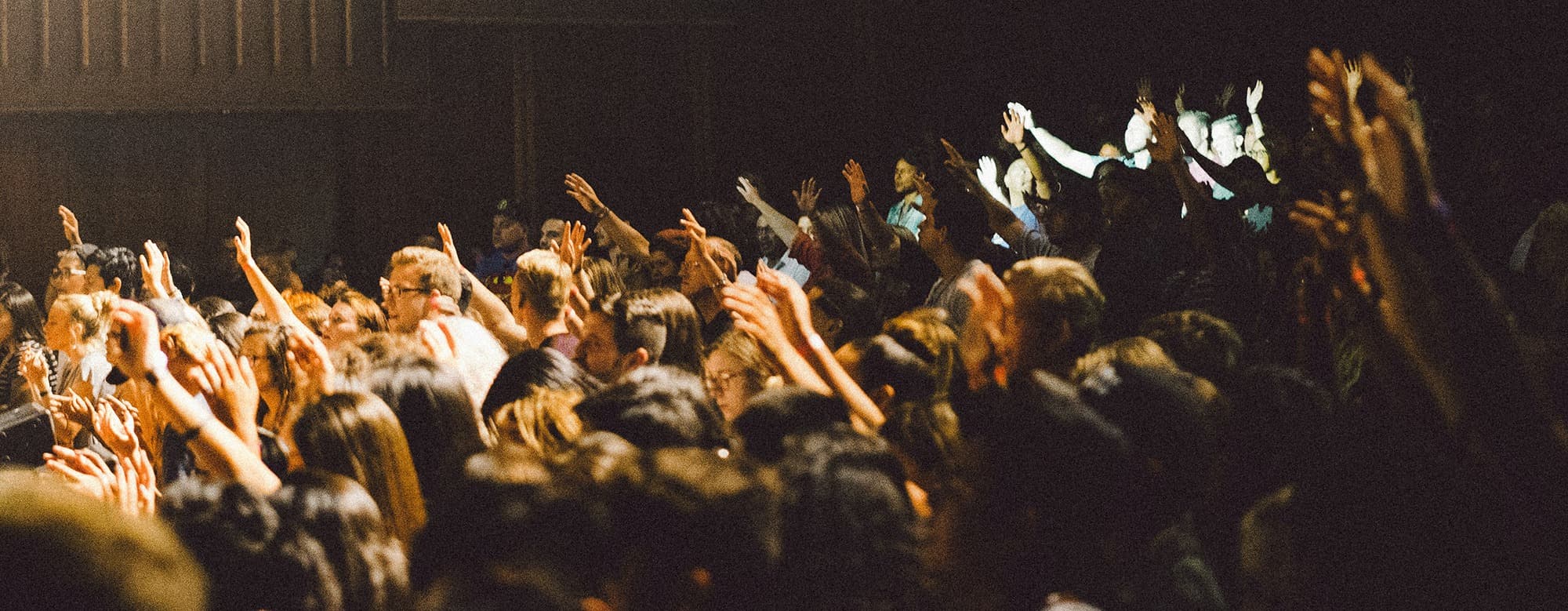 Students gathered at a campus event